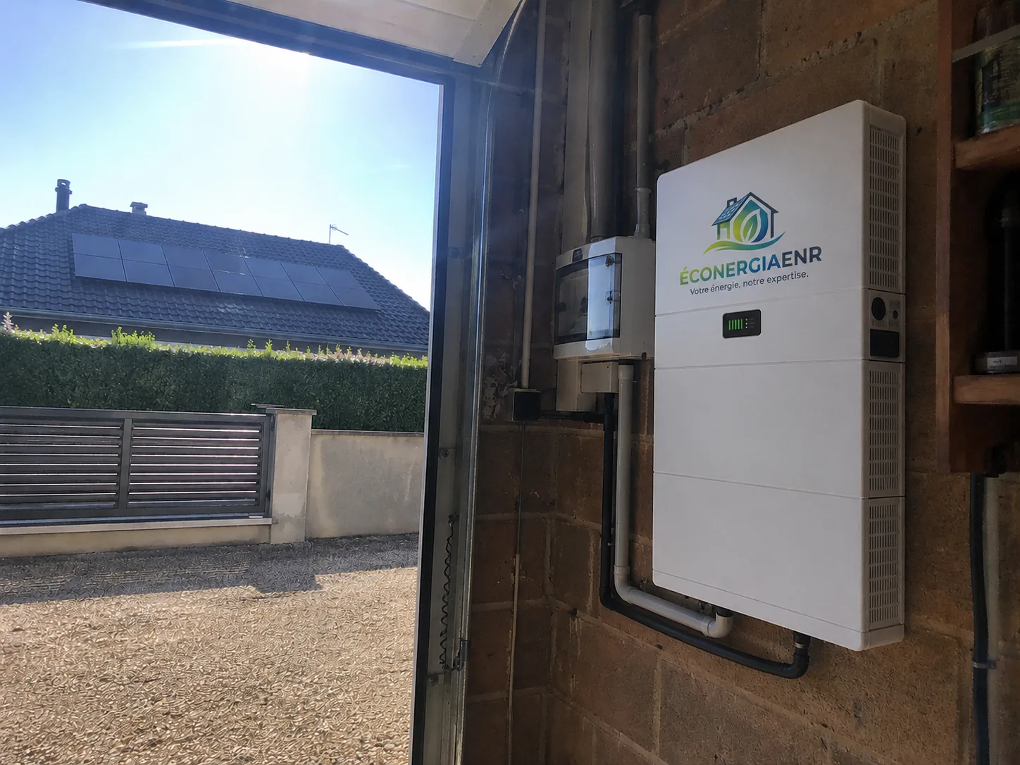 Batterie de stockage solaire Econergia ENR installée